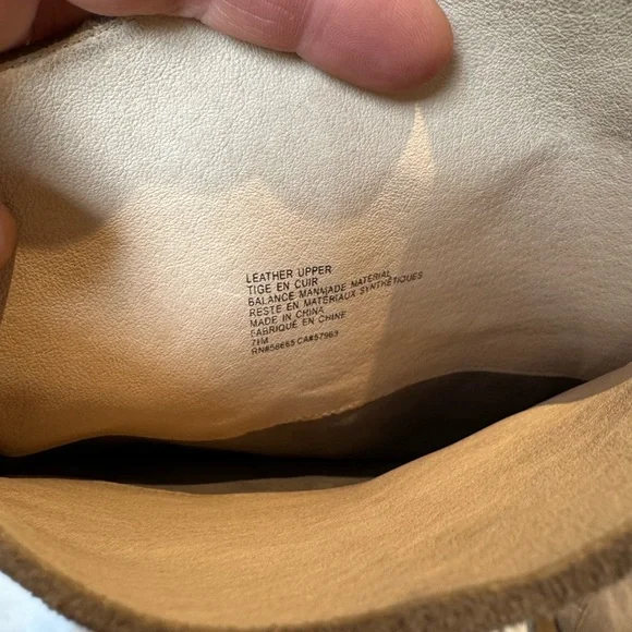 Tan suede leather Women's Boots - pointed toe size 7.5 - Picture 6 of 10